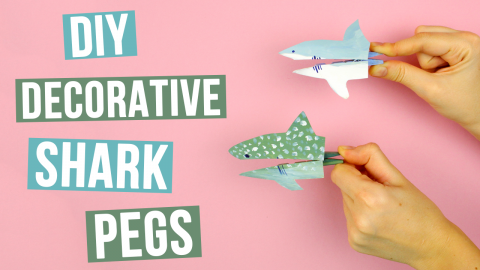  DIY Decorative Shark Pegs 